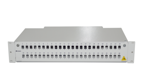 2U 19" B TYPE 48 PORT SCS FIBER OPTICAL BOX WHITE