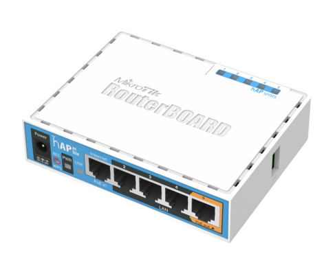 Wi-Fi როუტერი - hAP ac lite, Dual-Band, 5x10/100 Mbps, MikroTik