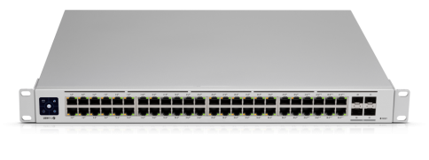 UniFi PoE სვიჩი - 40 at/af PoE+, 8 bt PoE+ 1გბ პორტები და 4 SFP/SFP+ პორტები