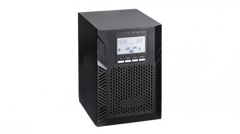 უწყვეტი კვების წყარო (UPS) - 2KVA/1.8KW On-line Tower, საჭიროებს 4 გარე მიერთების აკუმულატორს