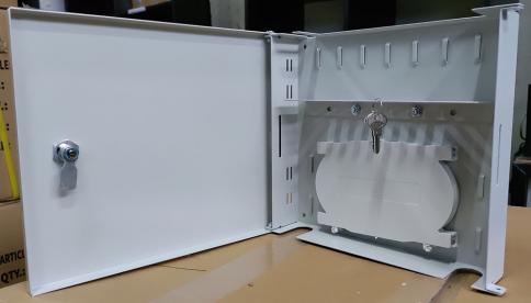12 PORT SCS WALL TYPE MIDI FIBER OPTIC BOX WHITE