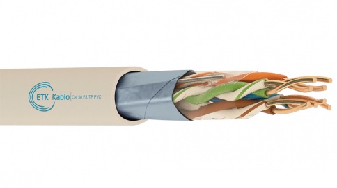 ქსელის კაბელი - Cat5e FTP PVC 25AWG 100% სპილენძი შიდა გამოყენების 305 მეტრი