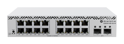 Managed Switch - L2, 16x Gigabit Port, 2x SFP+, MikroTik 