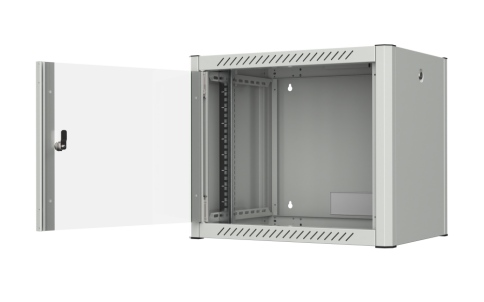 WALL TYPE NETWORK CABINET, 9U W=600MM D=450MM, White, Mirsan 